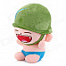 07 Funny Artillery Plush Toy - Green + Pink + Blue