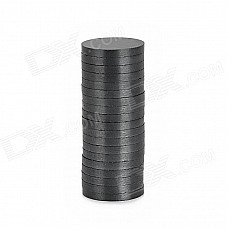 12 x 1.5mm Ferrite Magnet Discs - Black (20 PCS)