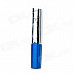 Slender Zinc Alloy Butane Cigarette Lighter - Blue + Black (2 PCS)