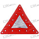 All-Weather 15-LED 2-Mode Flashing Road-side Safety Triangle and Emergency Warning Light (2*AAA)