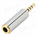 Gold-Plating 3.5mm Female to 2.5mm Male Audio Adapter - Golden + Silver