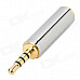 Gold-Plating 3.5mm Female to 2.5mm Male Audio Adapter - Golden + Silver