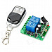 SZTY03 2-Channel Wireless Remote Control Switch Set - Green + Blue + Black + Silver (110~240V)