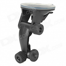 Universal Mini Vehicle Swivel Holder w/ Suction Cup for Camcorder - Black