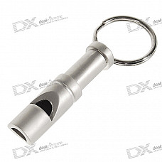 Stainless Steel Detachable Whistle Keychain