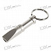 Stainless Steel Detachable Whistle Keychain