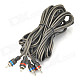 D13032905 Car Speaker / Audio Male to Male Cable for RCA Signal Transfer - Beige Grey (485cm)