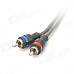 D13032905 Car Speaker / Audio Male to Male Cable for RCA Signal Transfer - Beige Grey (485cm)