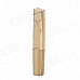 Slim Cuboid Style Zinc Alloy Butane Gas Lighters - Golden + Grey (2 PCS)