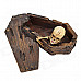 Fashion Skeleton Coffin Ashtray - Dark Brown