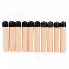 Soft Foam Bullets Whistle for Gun Pistol Toy - Orange + Black (10PCS)