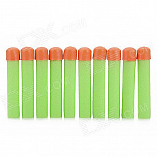 Soft Foam Bullets Whistle for Gun Pistol Toy - Orange + Green (10PCS)