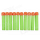 Soft Foam Bullets Whistle for Gun Pistol Toy - Orange + Green (10PCS)