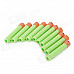 Soft Foam Bullets Whistle for Gun Pistol Toy - Orange + Green (10PCS)