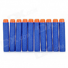 Soft Foam Bullets Whistle for Gun Pistol Toy - Orange + Blue (10PCS)