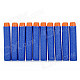 Soft Foam Bullets Whistle for Gun Pistol Toy - Orange + Blue (10PCS)