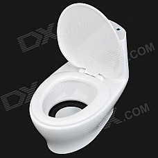 Creative Mini Flush Toliet Shaped Rechargeable USB Media Player Speaker w/ SD - White