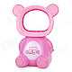 Cute Bear Shape Electronic Non-Blade USB Fan - Pink (2 x AA)