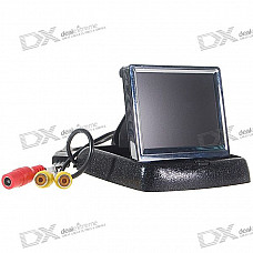 3.5" LCD Rear-View/TV/DVD/MP4 Dual-Input Video Monitor with Dashboard Stand (PAL/NTSC)