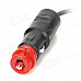 20899 European Car Cigarette Lighter Male to Female Adapter - Red + Black (12~24V)