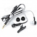 SONGQU SQ-IP1011 Stylish In-Ear Earphones w/ Microphone - Black + White (3.5mm Plug / 1.2m)