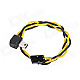 HJ HJ03 5.8G Transmitter FPV A/V Real-time Output Cable for Gopro Hero 3 - Black + Yellow (30cm)
