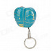 Beauty Butt Wearing Jeans Style Zinc Alloy Yellow Flame Butane Lighter w/ Keyring - Blue