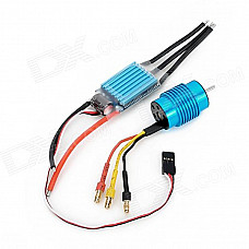 Replacement Motor w/ Electronic Speed Controller for 1:16 R/C Bigfoot Car - Blue + Black + Red