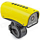 YDDVF Bike Mount 300KP Wide Angle Sports DVR Camcorder w/ TF / FM / Speaker / Flashlight - Yellow