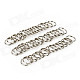 Mini Stainless Steel Key Ring - Silver (50 PCS)