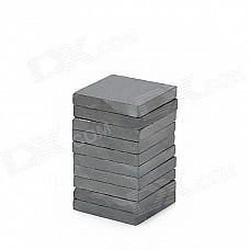 Square Shaped Ferrite Magnets for DIY - Black (25 x 25 x 4mm / 10 PCS)