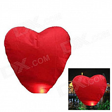 Heart Shaped Sky Lantern Kongming Lantern - Red