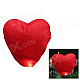 Heart Shaped Sky Lantern Kongming Lantern - Red