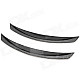 YI-238 Universal Plastic Car Fender Flares Wheel Lips - Black + Silver Grey (2 PCS)