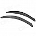 YI-238 Universal Plastic Car Fender Flares Wheel Lips - Black + Silver Grey (2 PCS)