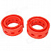 C-Type Car Spring Rubber Bumper Retainer - Red (2 PCS)