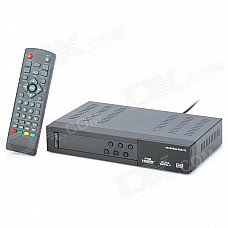 DVB T2 8002 Digital TV Receiver w/ HDMI / RCA / PVR / YPbPr - Black (EU Plug)