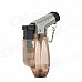 Windproof 2000'C Dual Flame Butane Jet Torch Lighter - Tawny + Black + Silver