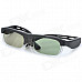 Rechargeable 3D Active Shutter Glasses for Bluetooth 3D TV - Black + Translucent Green