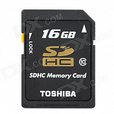 TOSHIBA SD-K16GR7WA SDHC Memory Card - Black (Class 10 / 16GB)