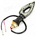 MP201 9.6W 60lm 580nw 12 SMD 5050 LED Yellow Light Motorcycle Steering Light - Black (DC 12V / 2PCS)