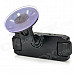 X8000A 1.3 MP CMOS 140' Wide Angle Dual Lens + 180' Rotatable Lens Car DVR w/ GPS / G-sensor - Black