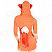 Little Fox Style Elastic Fabric Cosplay / Performance Clothes / Dress for Women - Orange + White