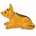 LT3364 Cute Shaking Head Shepherd Dog Toy Car Decoration - Yellow + Black