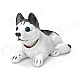 LT3362 Husky Style Car Decoration Display Shaking Dog Toy - White + Black