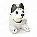 LT3362 Husky Style Car Decoration Display Shaking Dog Toy - White + Black