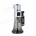 Compact 1300'C Soldering Windproof Butane Jet Flame Lighter - Silver + Translucent