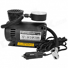 Portable Car 100PSI Air Compressor - Black (DC 12V)