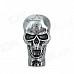 Skull Style Blue Flame Windproof Butane Jet Lighter - Antique-pewter