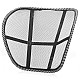 Breathable Mesh Waist Support Cushion for Home / Office / Car Seat Chair - Black